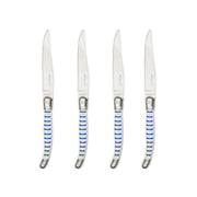 Jean Dubost - Laguiole Smooth Knife Set ABS Handle 4pc Home & Kitchen Mariniere
