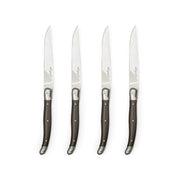 Jean Dubost - Laguiole Smooth Knife Set ABS Handle 4pc Home & Kitchen Pepper