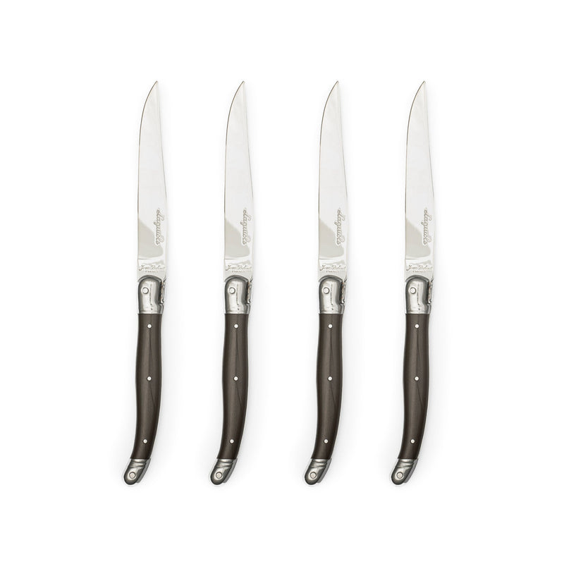 Jean Dubost - Laguiole Smooth Knife Set ABS Handle 4pc Home & Kitchen Pepper