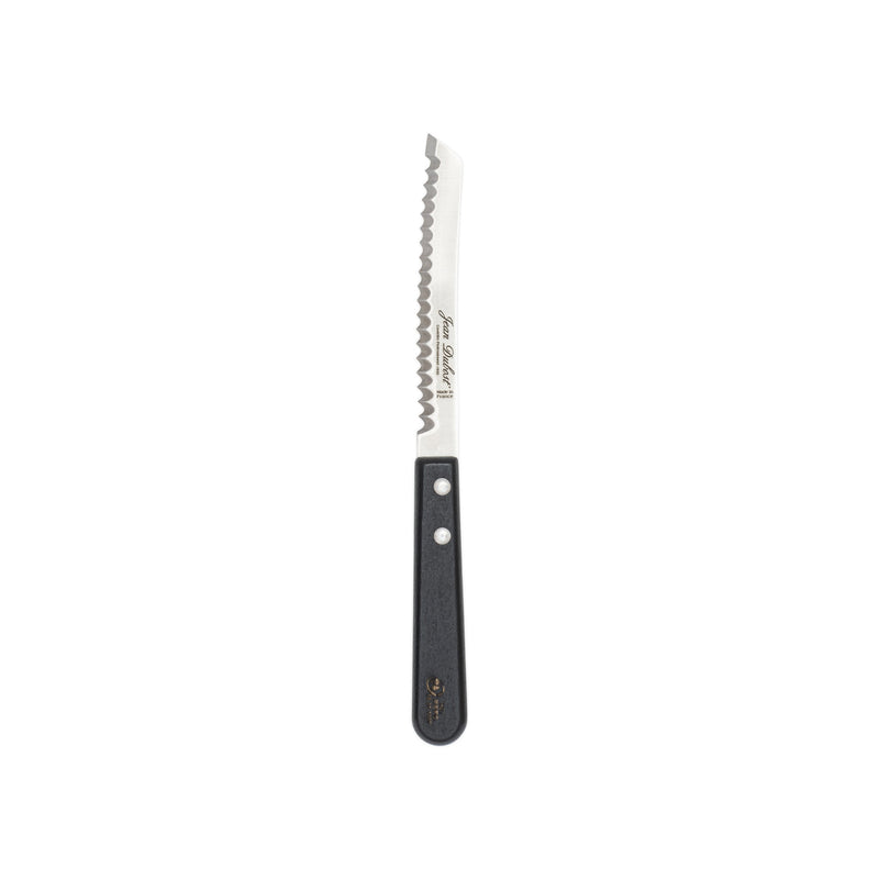 Jean Dubost - Tradition Serrated Bread Knife Black Beech Wood Handle Home & Kitchen