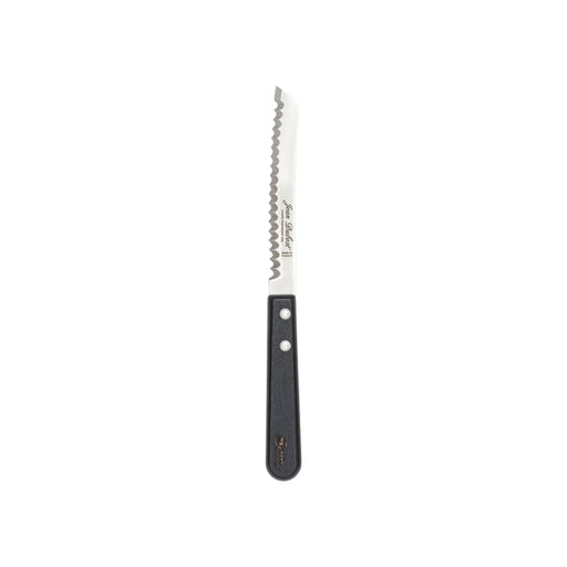 Jean Dubost - Tradition Serrated Bread Knife Black Beech Wood Handle Home & Kitchen