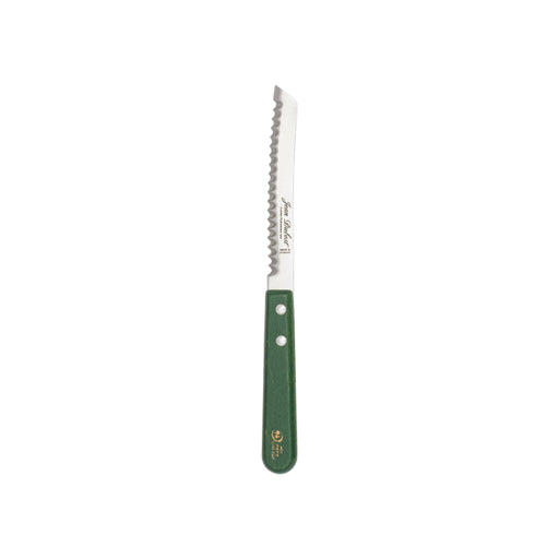 Jean Dubost - Tradition Serrated Bread Knife Green Beech Wood Handle Home & Kitchen