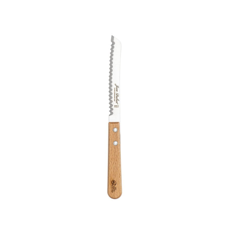 Jean Dubost - Tradition Serrated Bread Knife Natural Beech Wood Handle Home & Kitchen