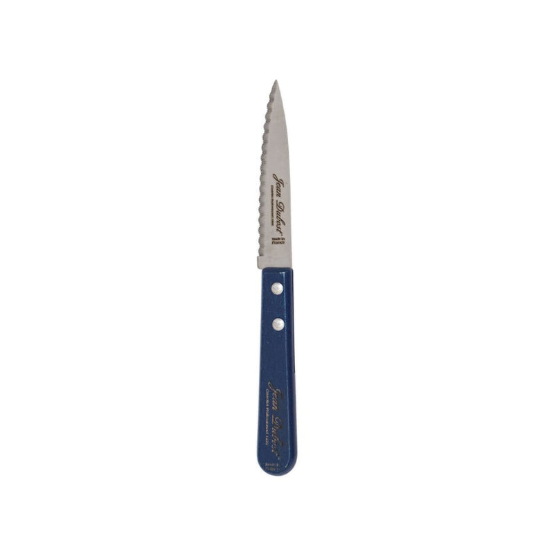 Jean Dubost - Tradition Serrated Paring Knife Blue Beech Wood Handle Home & Kitchen