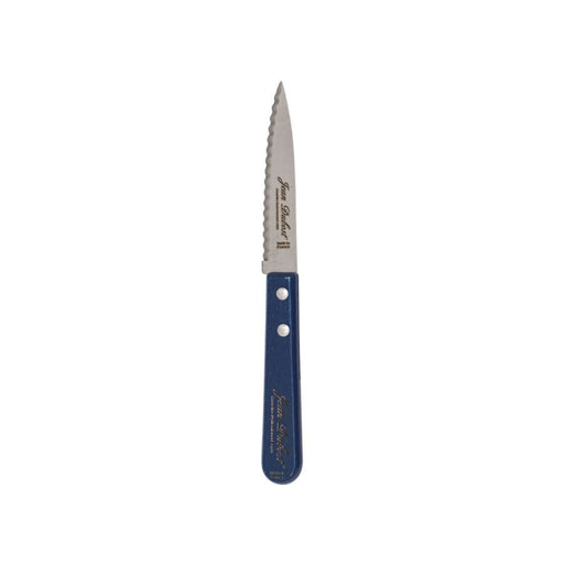 Jean Dubost - Tradition Serrated Paring Knife Blue Beech Wood Handle Home & Kitchen