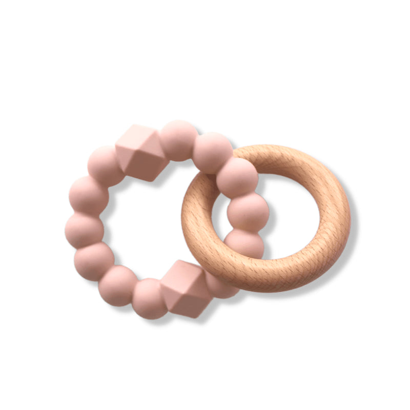Jellystone - MOON TEETHER Mother & Baby Blush