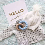 Jellystone - MOON TEETHER Mother & Baby Blush