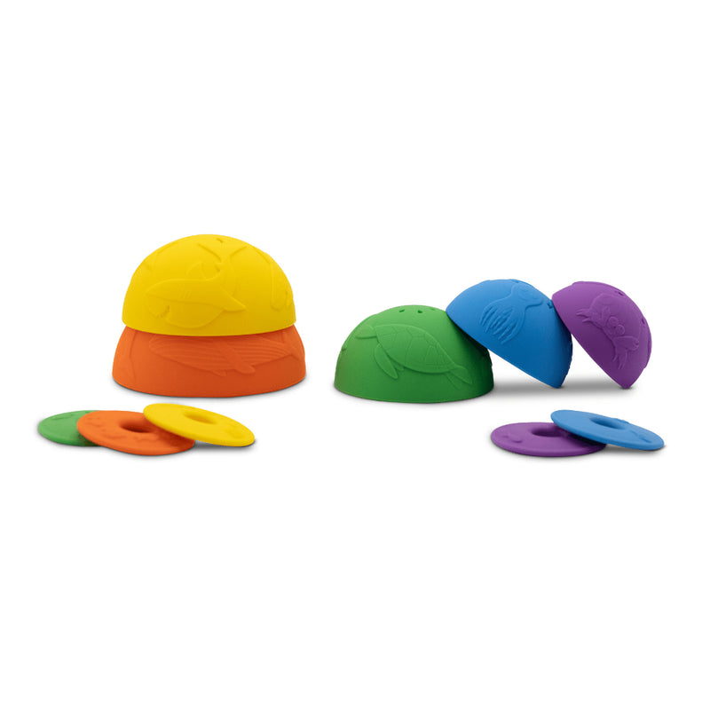 Jellystone - OCEAN STACKING CUPS - RAINBOW Toys & Games