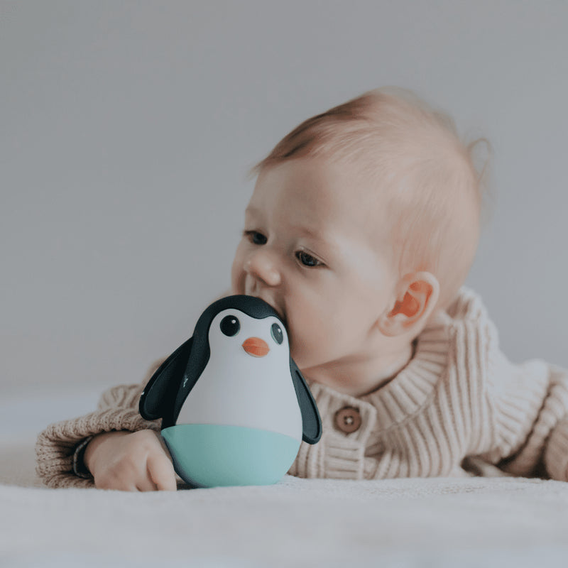 Jellystone - PENGUIN WOBBLE - SOFT BLUE Mother & Baby