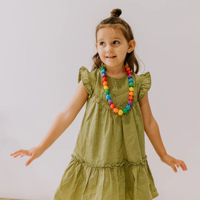 Jellystone - PRINCESS AND PEA NECKLACE - Pastel Rainbow Apparel & Accessories