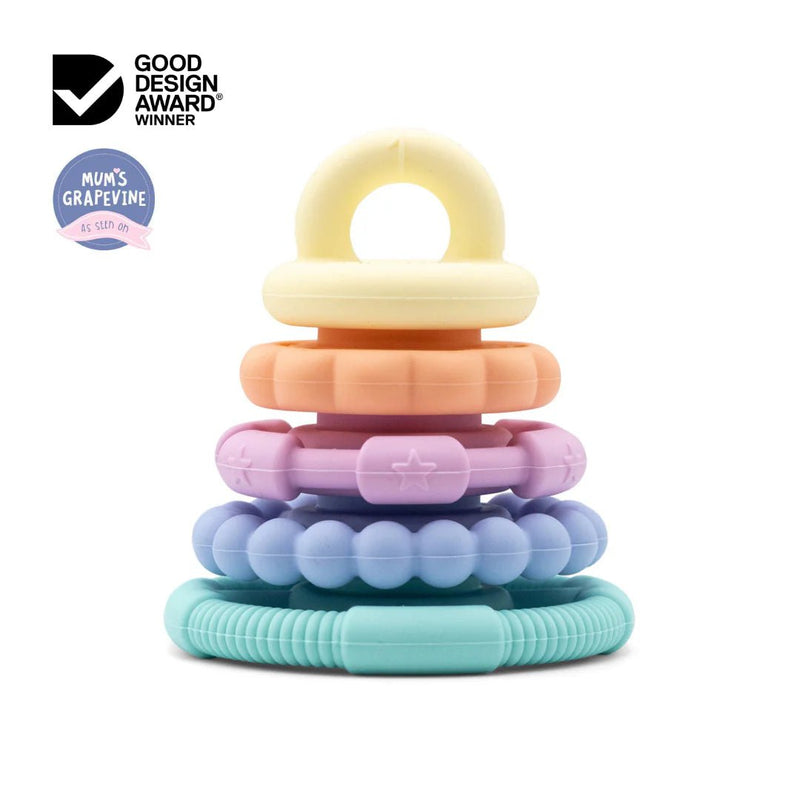 Jellystone - RAINBOW STACKER TEETHER Mother & Baby Pastel