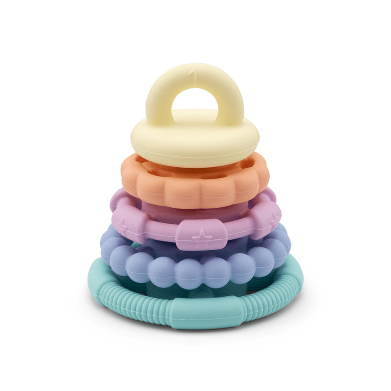 Jellystone - RAINBOW STACKER TEETHER - Pastel Mother & Baby