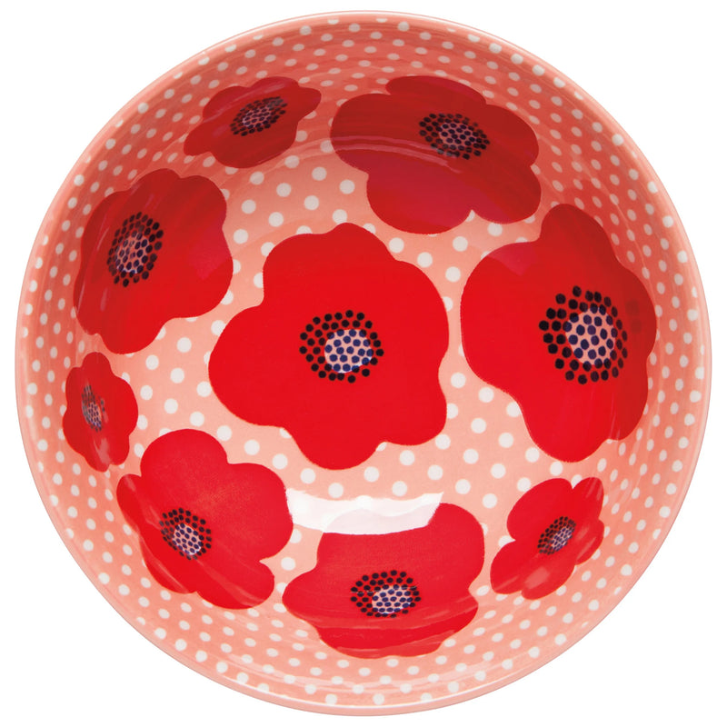 Jubilee - Bowl Stamped 6in Poppy