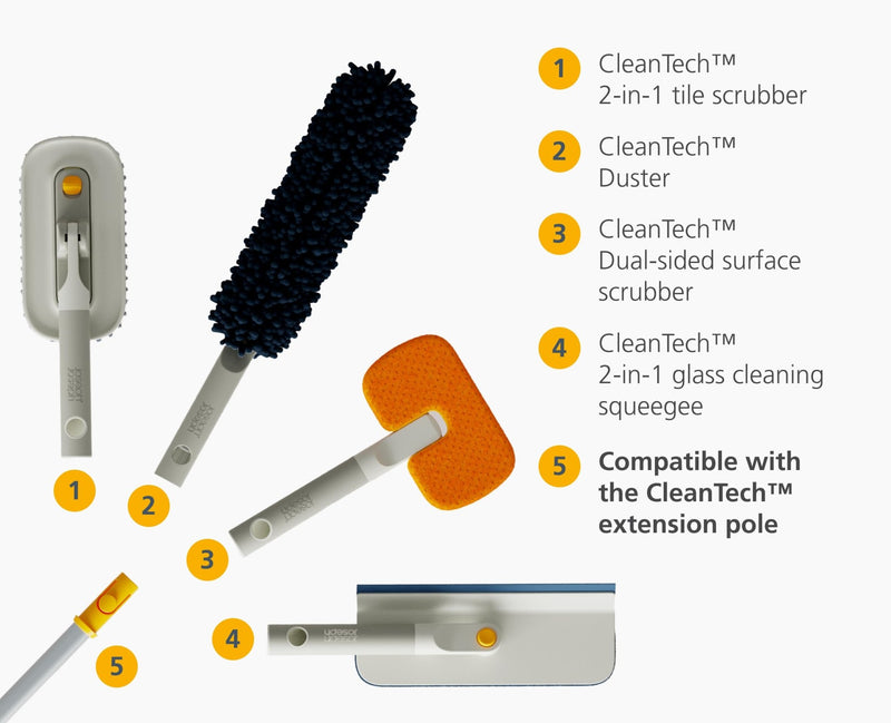 Joseph Joseph - CleanTech™ 2 - in - 1 Tile Scrubbing Tool Home & Kitchen