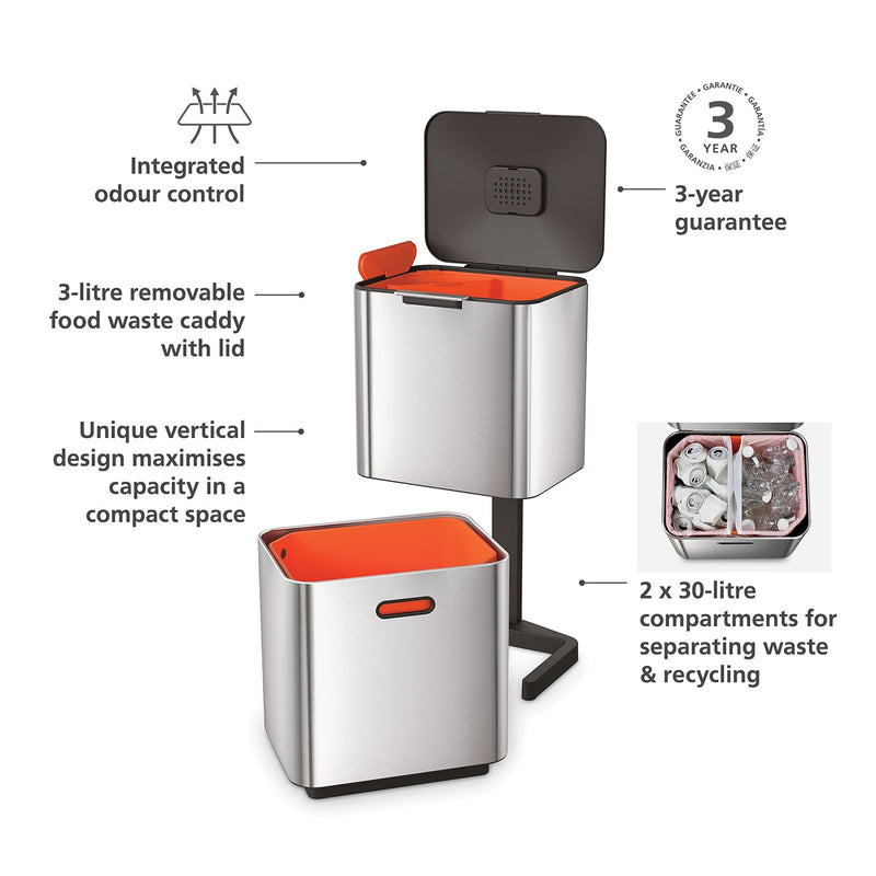 Joseph Joseph - Totem™ Max Waste Bin 60L