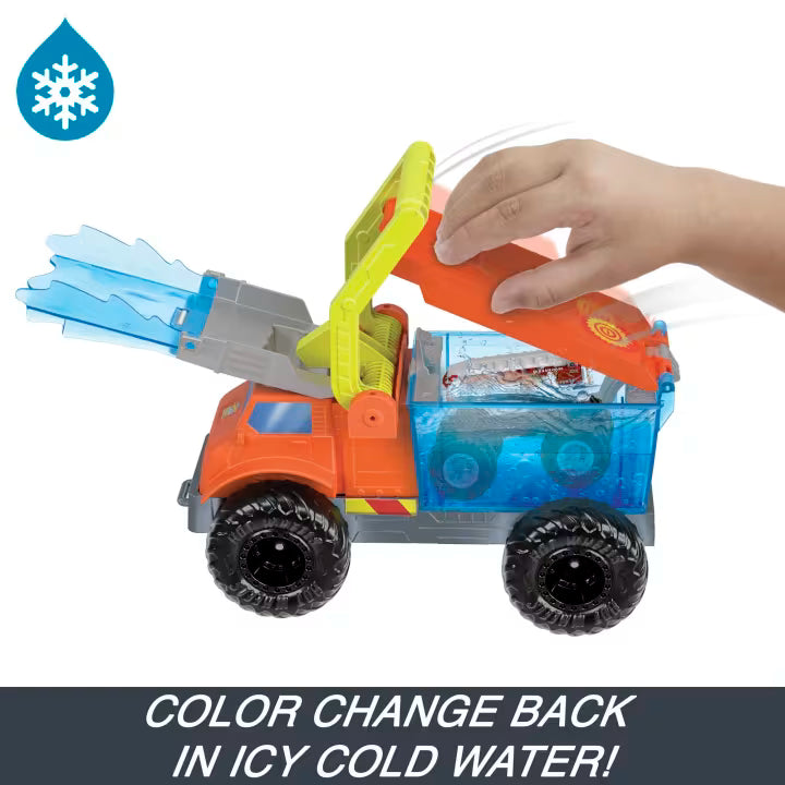 Hot Wheels - Mt Arena World: 5 Alarm'S Color Shifter Water Blast Smash Playset