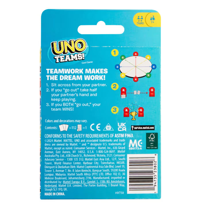 UNO - UNO - TEAMS - CARD GAME