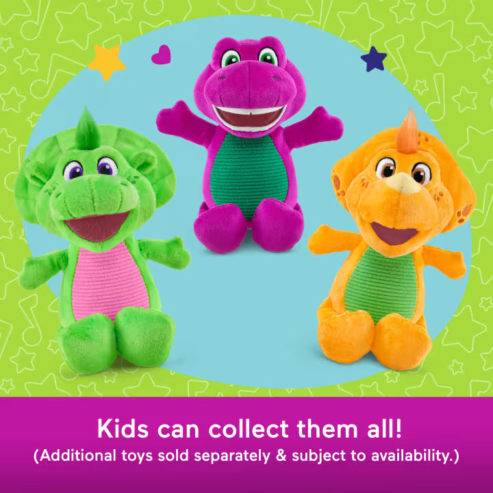 Mattel - BARNEY - BASIC PLUISH ASST