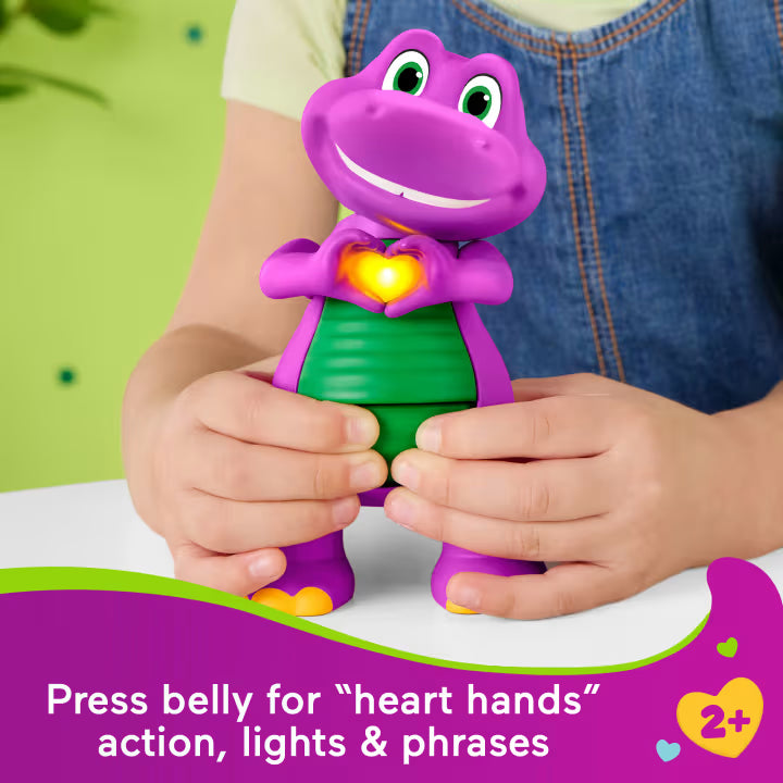 Mattel - BARNEY - HEART HANDS FIGURE