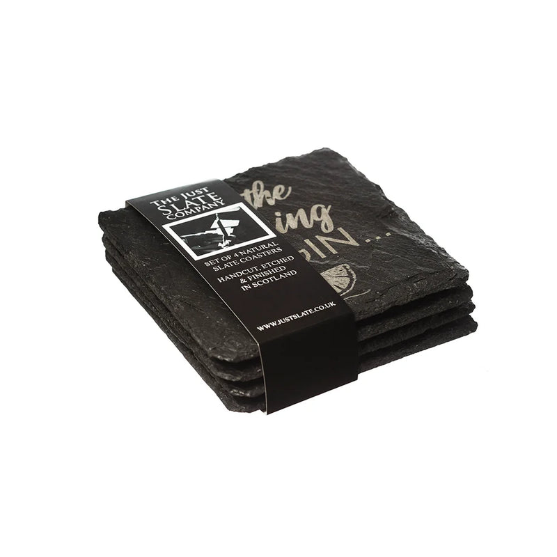 Selbrae House - Engraved Gin Slate Coasters s/4