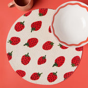 Jubilee - Berry Sweet Braided Round Placemat Home & Kitchen