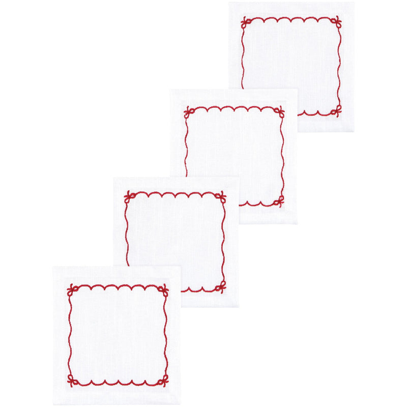 Jubilee - Bowtique Cocktail Napkins Set of 4 Home & Kitchen