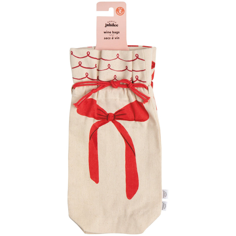 Jubilee - Bowtique Wine Bags Set of 2 Home & Kitchen