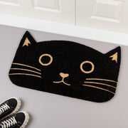 Jubilee - Doormat Shaped Black Cat | Black Home & Kitchen