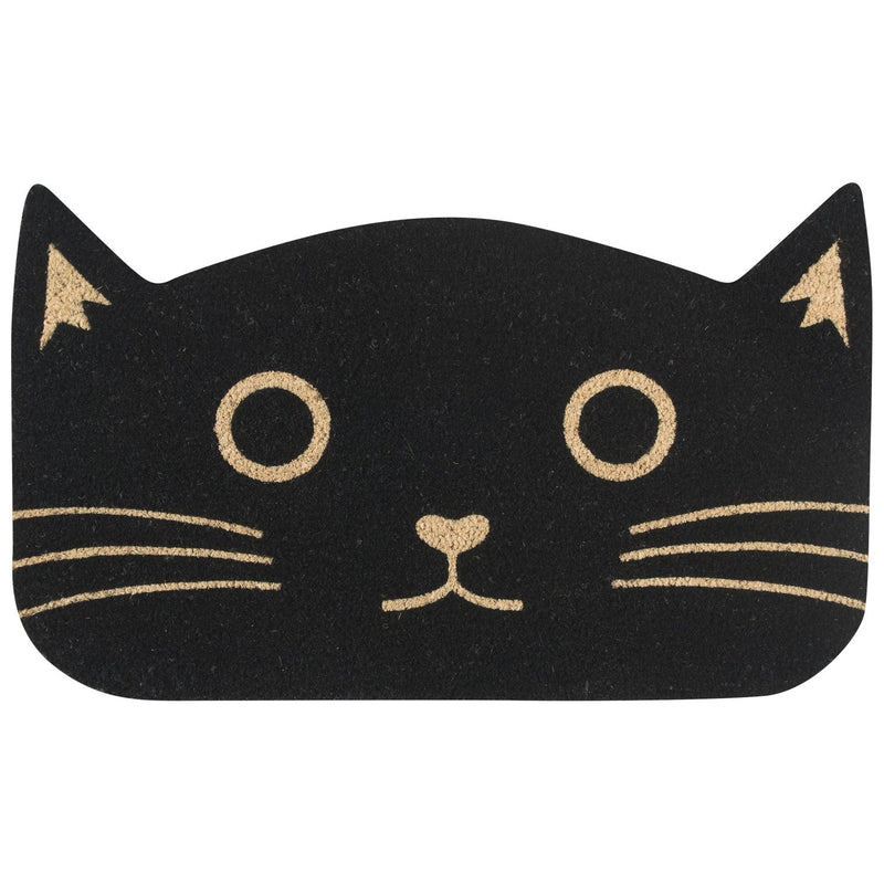 Jubilee - Doormat Shaped Black Cat | Black Home & Kitchen