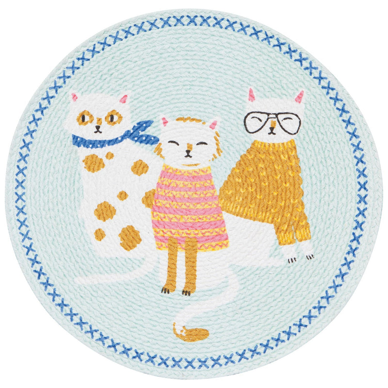 Jubilee - Feline Fine Braided Placemat Home & Kitchen