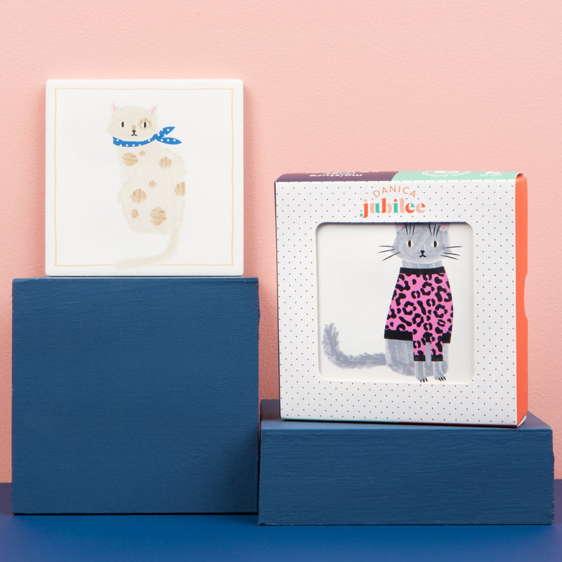 Jubilee - Feline Fine Soak Up Coaster Set of 4 Home & Kitchen