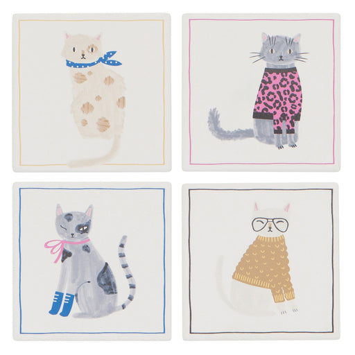 Jubilee - Feline Fine Soak Up Coaster Set of 4 Home & Kitchen