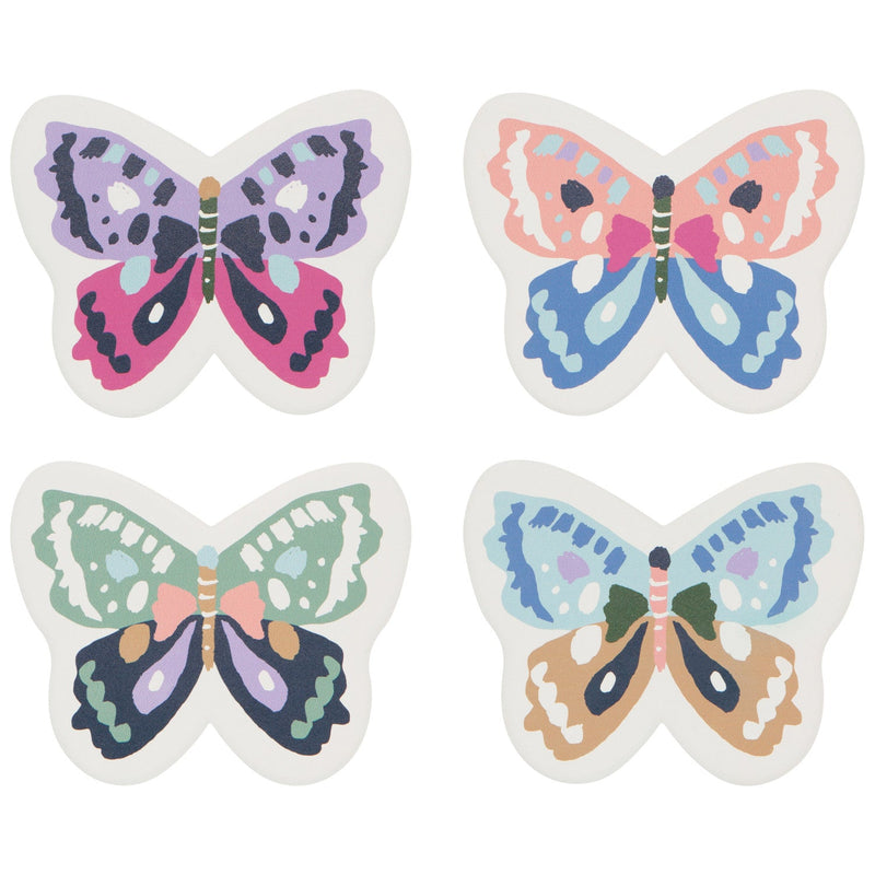 Jubilee - Flutter By Soak Up Coasters Set of 4 Home & Kitchen