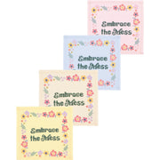 Jubilee - Kitsch Stitch Cocktail Napkins Set of 4 Assorted Home & Kitchen