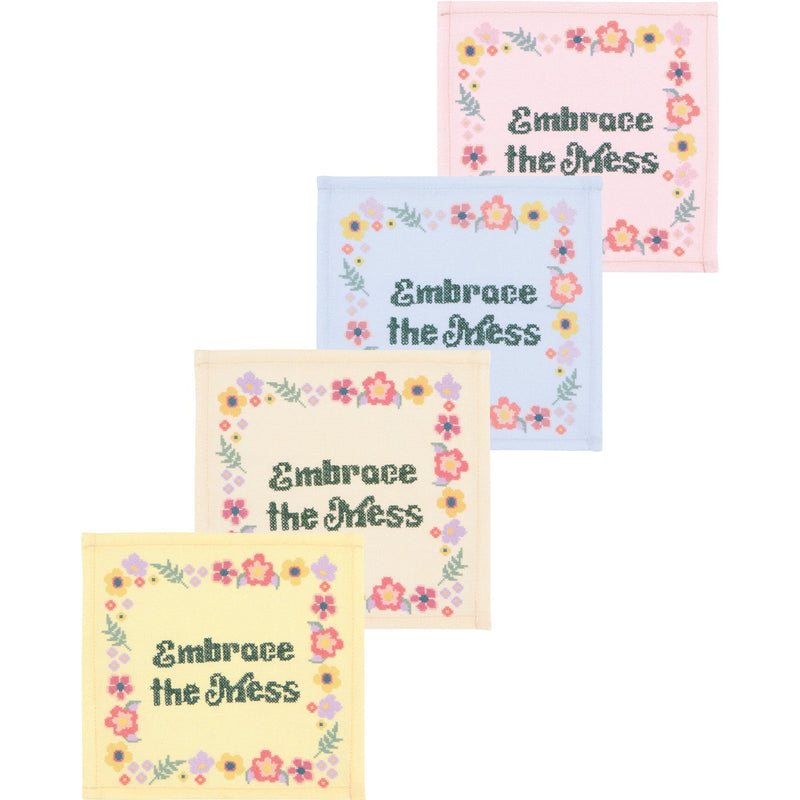 Jubilee - Kitsch Stitch Cocktail Napkins Set of 4 Assorted Home & Kitchen