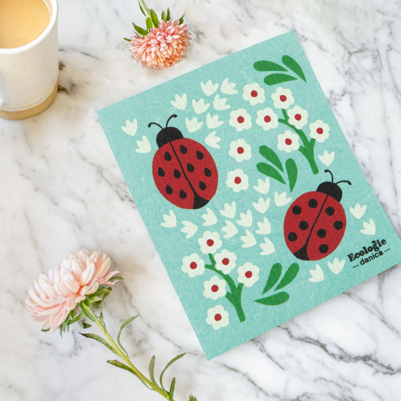 Jubilee - Ladybugs Swedish Dishcloth Home & Kitchen