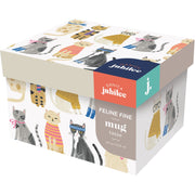 Jubilee - Mug in a box 14oz Feline Fine | Pink Home & Kitchen