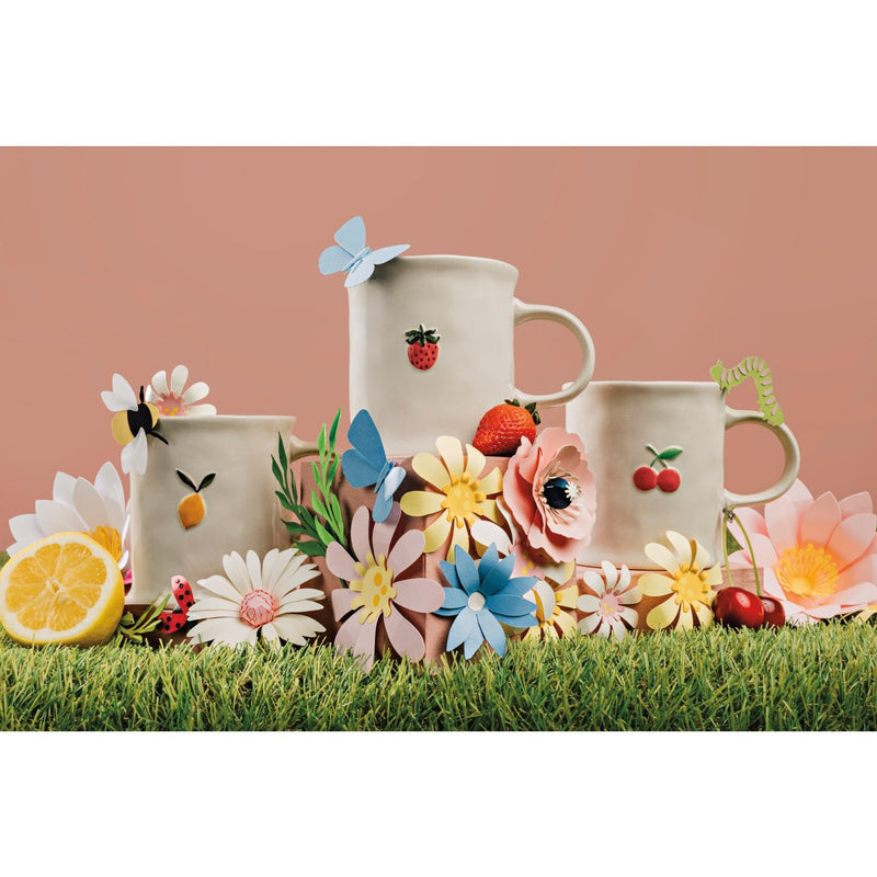 Jubilee - Mug Petite Motif 16oz Lemon Home & Kitchen