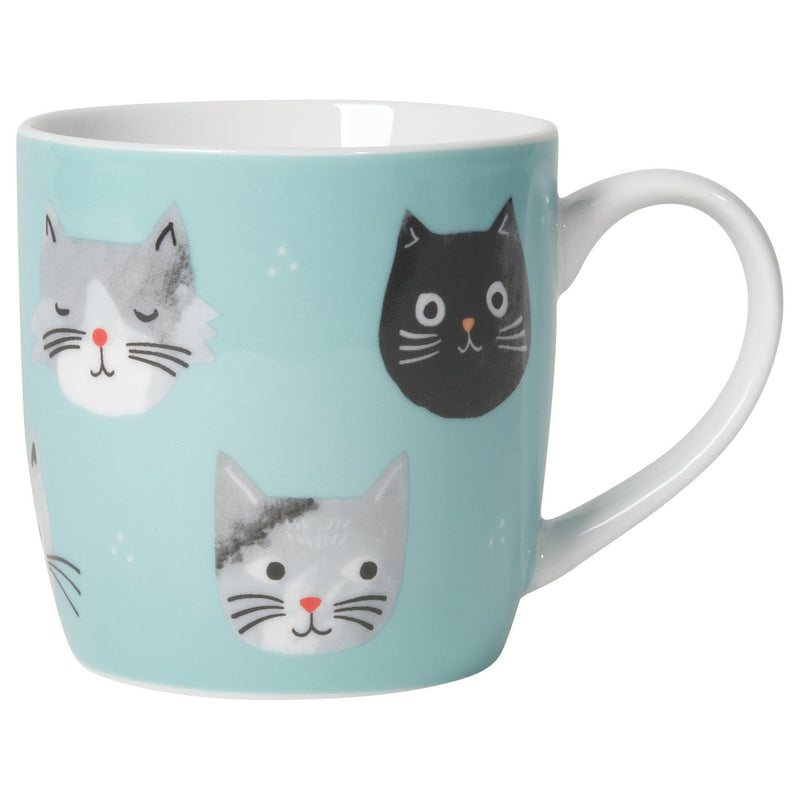 Jubilee - Mug Porcelain 12oz Cats Meow | Turquoise Home & Kitchen