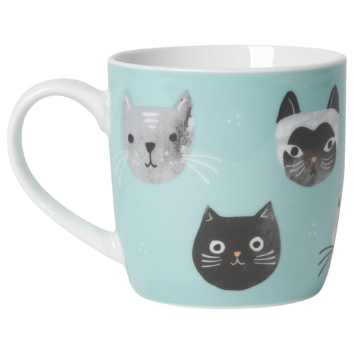 Jubilee - Mug Porcelain 12oz Cats Meow | Turquoise Home & Kitchen