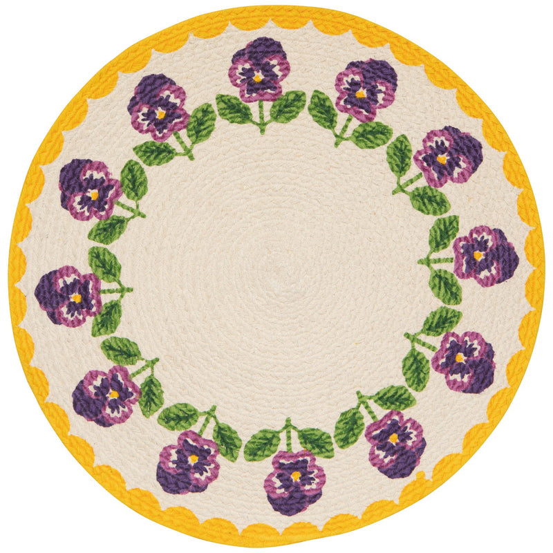 Jubilee - Pansy Braided Placemat Home & Kitchen