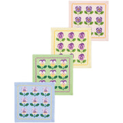 Jubilee - Pansy Printed Cocktail Napkins Set of 4 Assorted Home & Kitchen