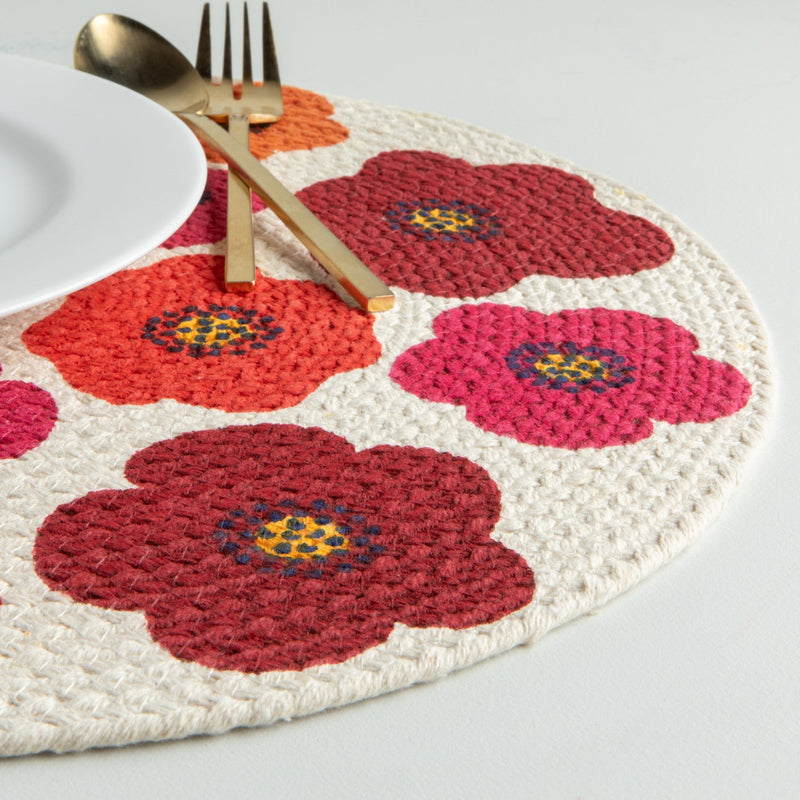 Jubilee - Placemat Braided Poppy Home & Kitchen