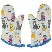 Jubilee - Set/2 Mitt Feline Fine | Blue Home & Kitchen