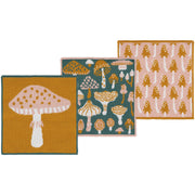 Jubilee - Set/3 Knit Dishcloth Mushroom Gems Home & Kitchen