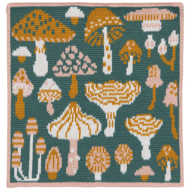 Jubilee - Set/3 Knit Dishcloth Mushroom Gems Home & Kitchen
