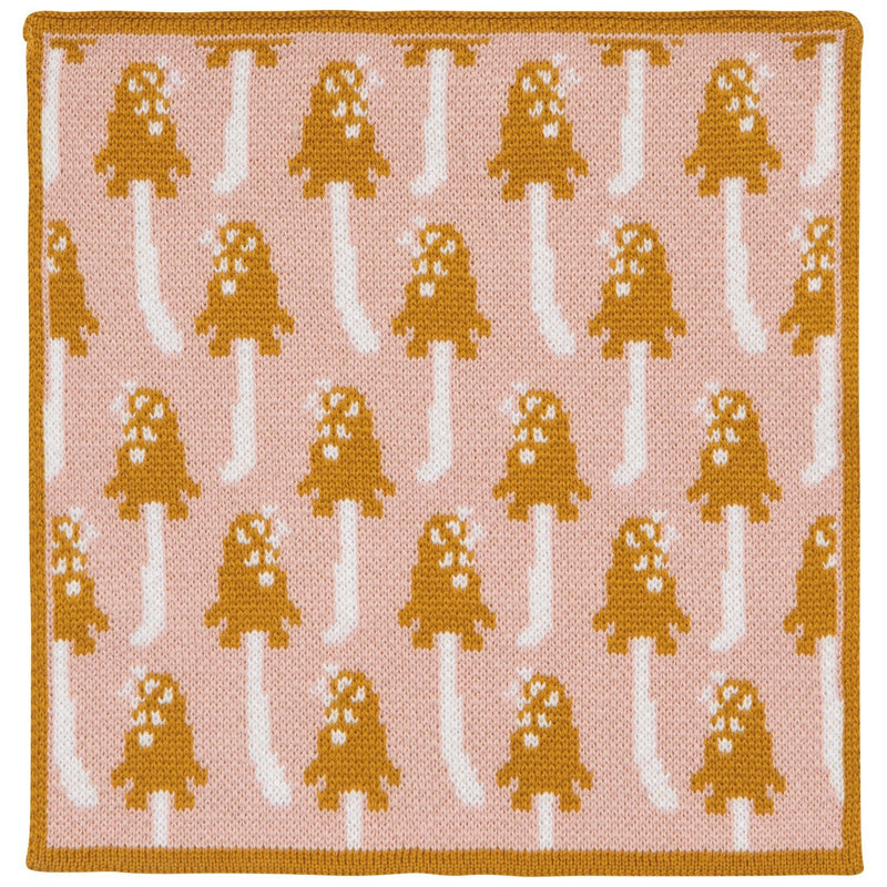 Jubilee - Set/3 Knit Dishcloth Mushroom Gems Home & Kitchen