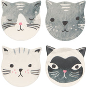 Jubilee - Set/4 Coaster Soak Up CatsMeow | Gray Home & Kitchen
