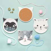 Jubilee - Set/4 Coaster Soak Up CatsMeow | Gray Home & Kitchen