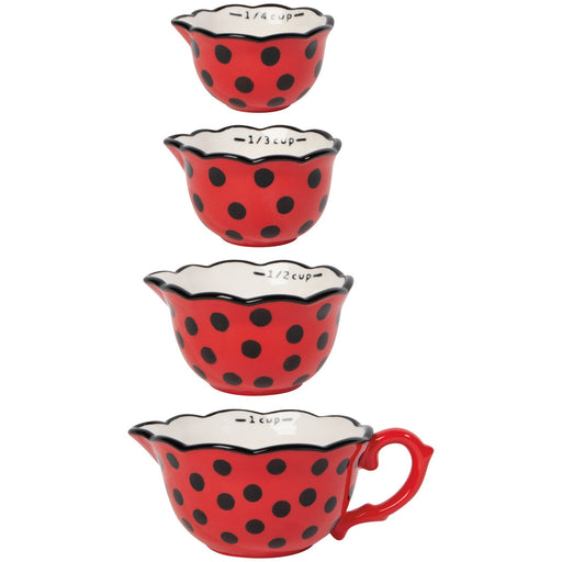Jubilee - Set/4 Measuring Cups Ladybugs Home & Kitchen
